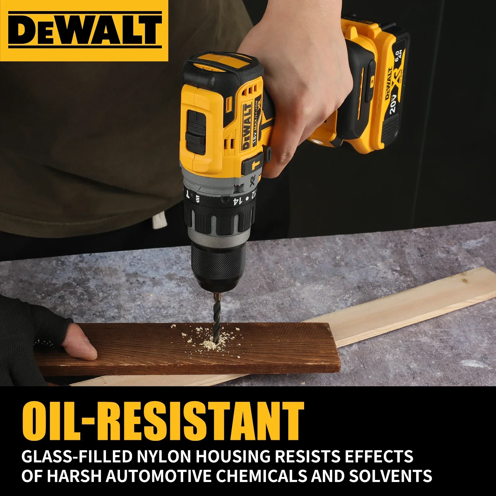 Dewalt DCD796 Cordless Brushless Impact Drill Brushless Drill Multifunctional Rechargeable Portable 20V Battery Power Tools