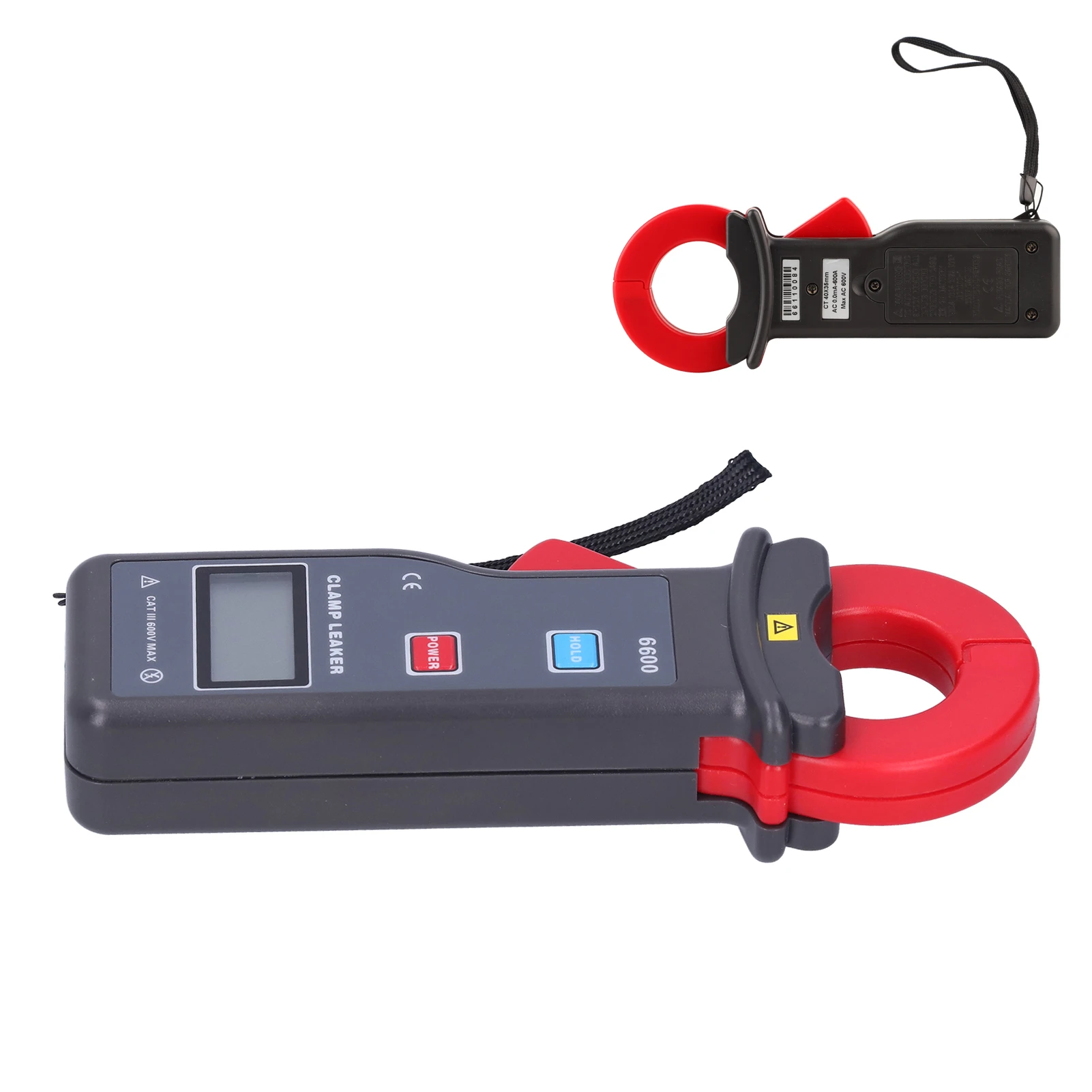 

Digital Clamp Meter Measuring Tool ETCR‑6600 AC 0mA‑600A Leakage Current Clamp Meter with USB Communication Current Tester