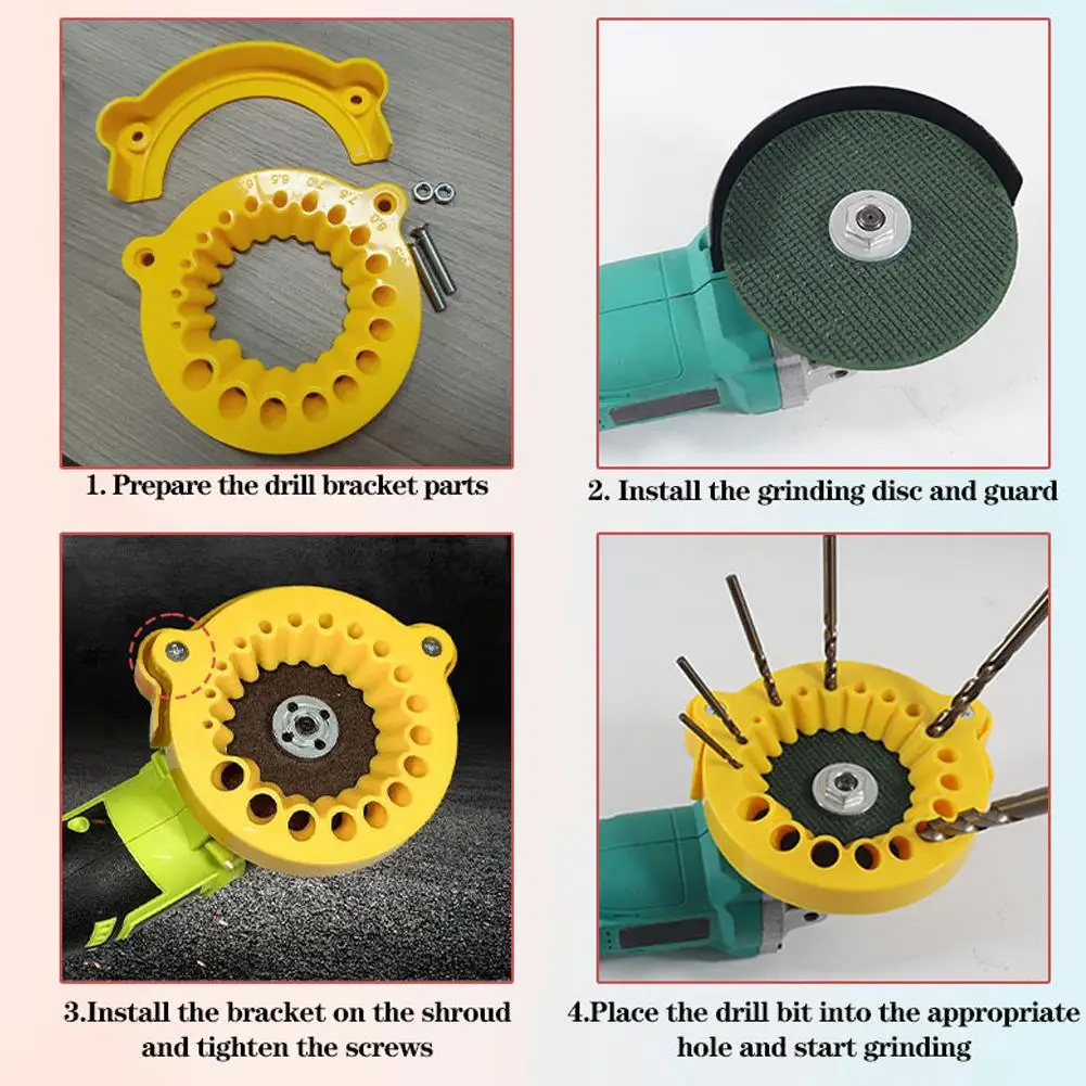 Drill Sharpener 20 Holes Precision Grinder Bit Multi-specification Drill Bit Grinding Portable Drill Power Abrasive Tools