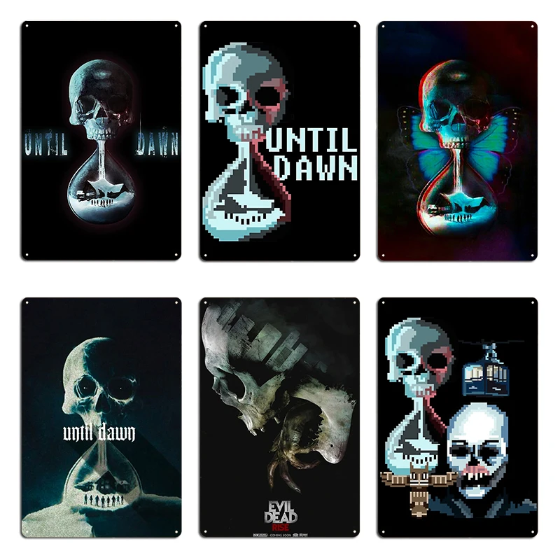 Until Dawn Poster Metal Plaque Wall Mural Kitchen Create Wall Decor Until Dawn Tin Sign Poster