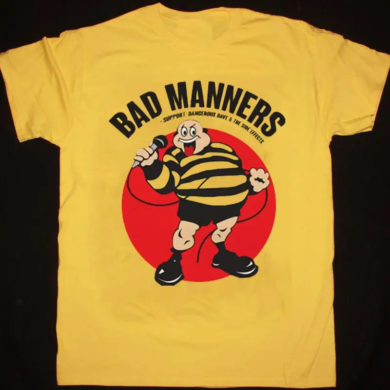 Желтая футболка Bad Manners Band Music For Fan всех размеров S 234XL