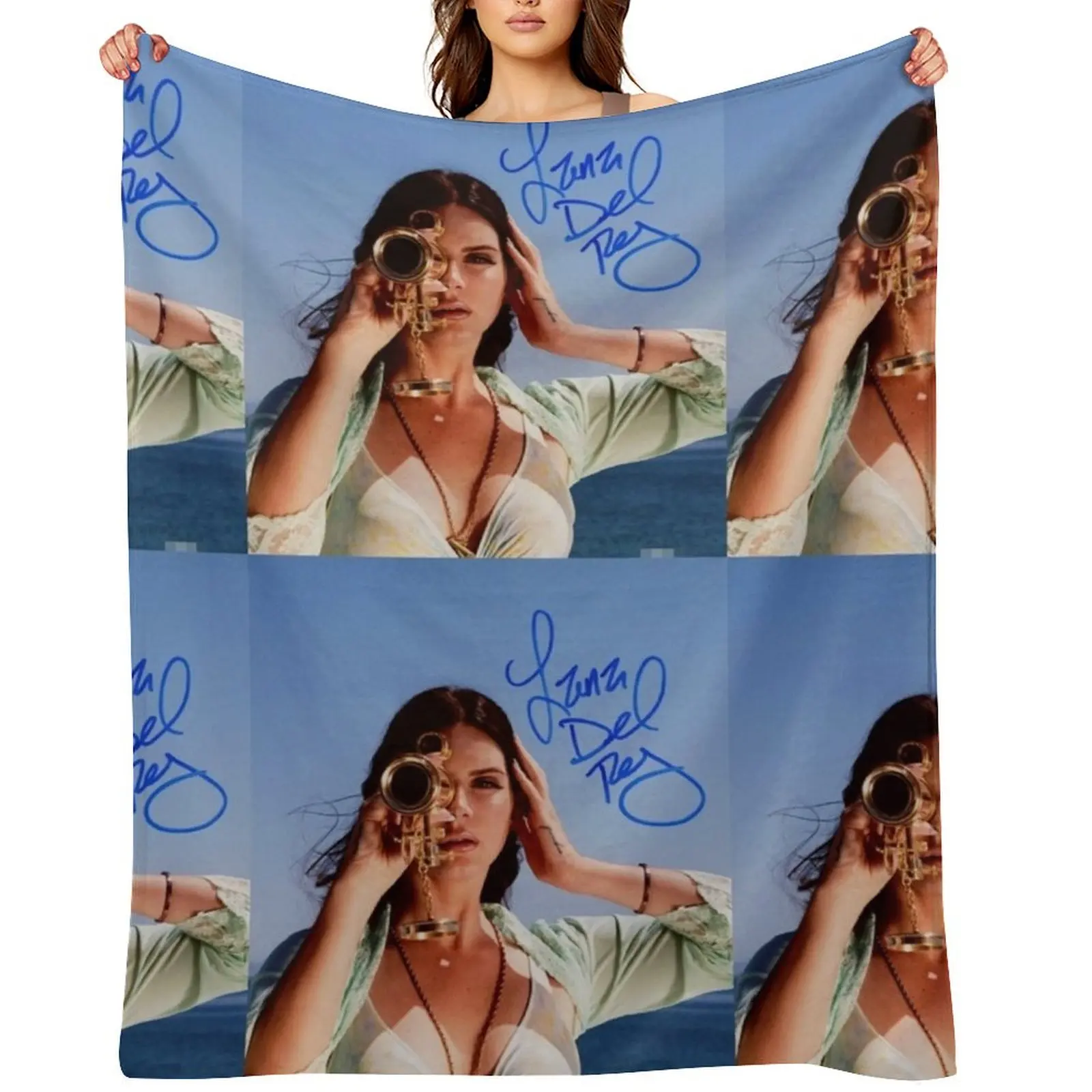 

lana del ray autograph Throw Blanket Furry Luxury Throw Giant Sofa Decorative Sofa Blankets