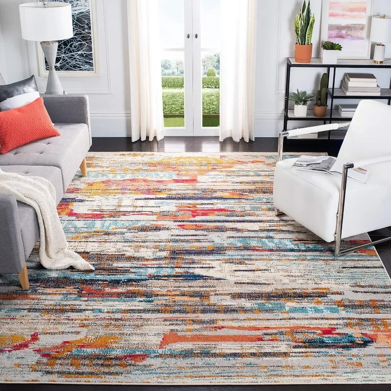 

Area Rug -Non-Shedding & Easy Care, Ideal for High Traffic Areas in Living Room, Bedroom