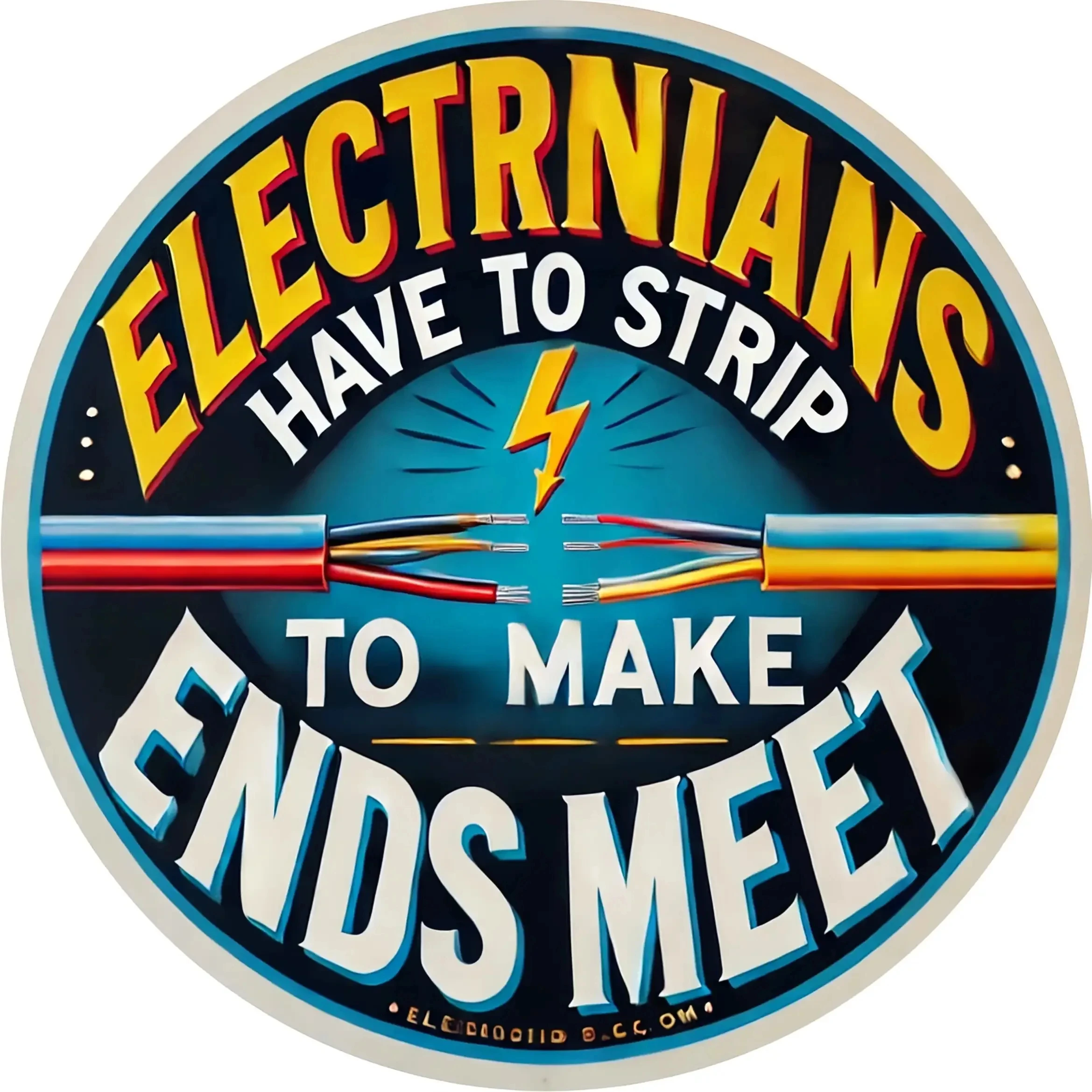 1 Piece of Vintage Electrician Humor Wall Art - 