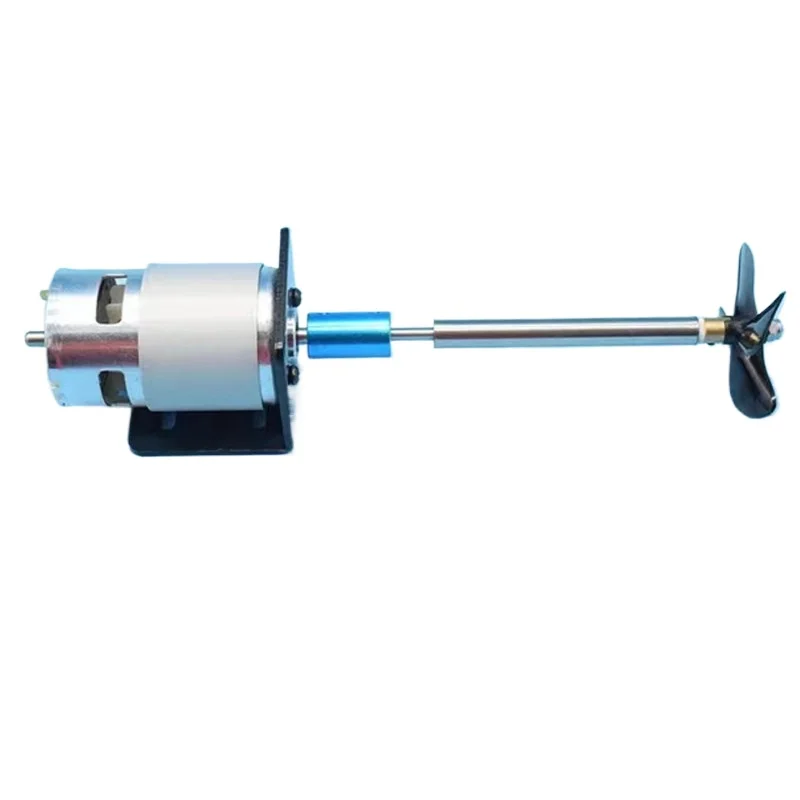 

DIY RC Boat 775 Motor Waterproof Boat Shaft Kit Stainless Steel Waterproof Shaft Nesting Boat Accessories + Four Blade Propelle