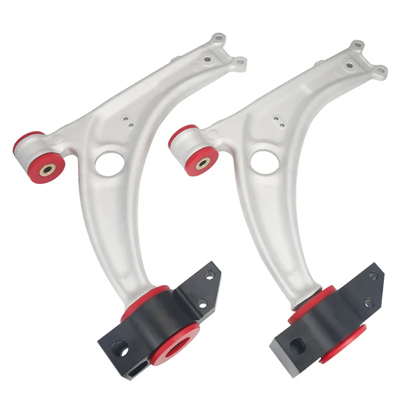 High Quality Aftermarket Parts Aluminum Front Lower Control Arm with Bushing for VW Golf GTI R MK5 MK6 Jetta Audi