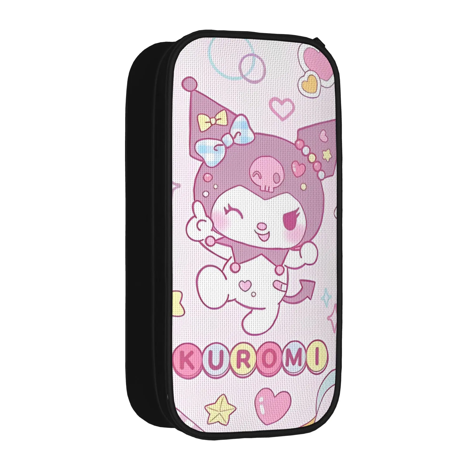 

Classic Cute Kuromi Pencil Case Cartoon Pencilcases Pen for Student Large Storage Bag Students School Zipper Stationery