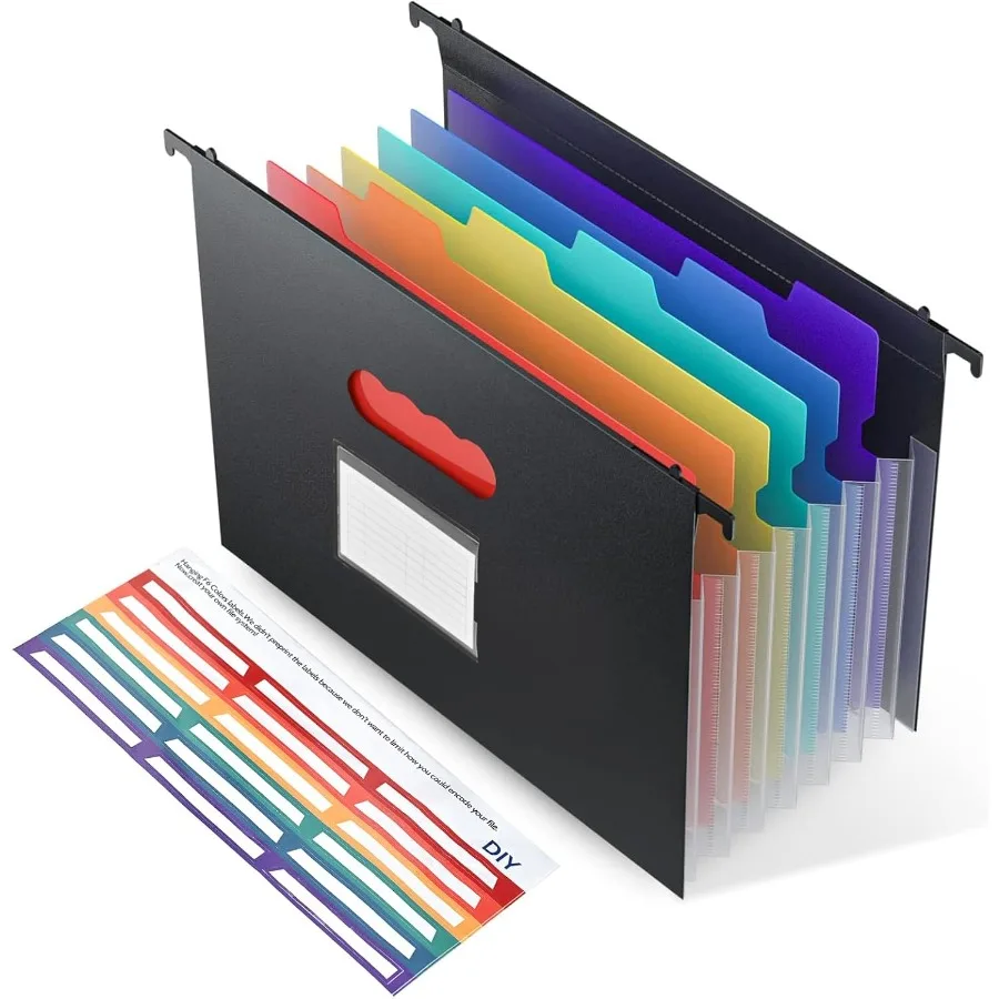 

Расширяющиеся подвесные папки для файлов, пластиковый органайзер для хранения файлов, 7-горшок, органайзер для ящика-гармошки для хранения в шкафу, наполнительная папка