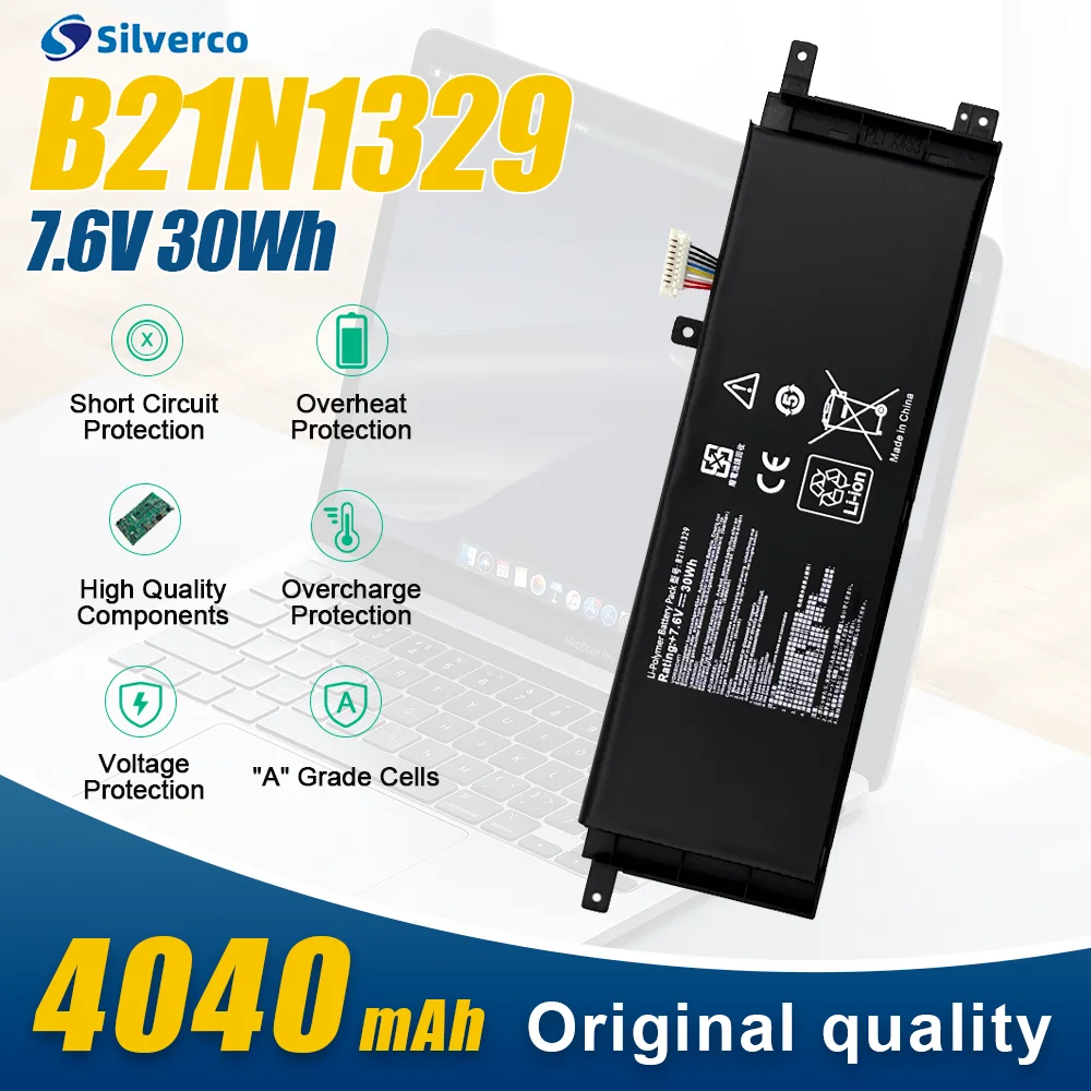 B21N1329 Laptop Battery For ASUS D553M F453MA F553M F453  P553 P553MA X453 X453MA X553 X553M X553B X553MA X403M X503M 7.6V 30Wh