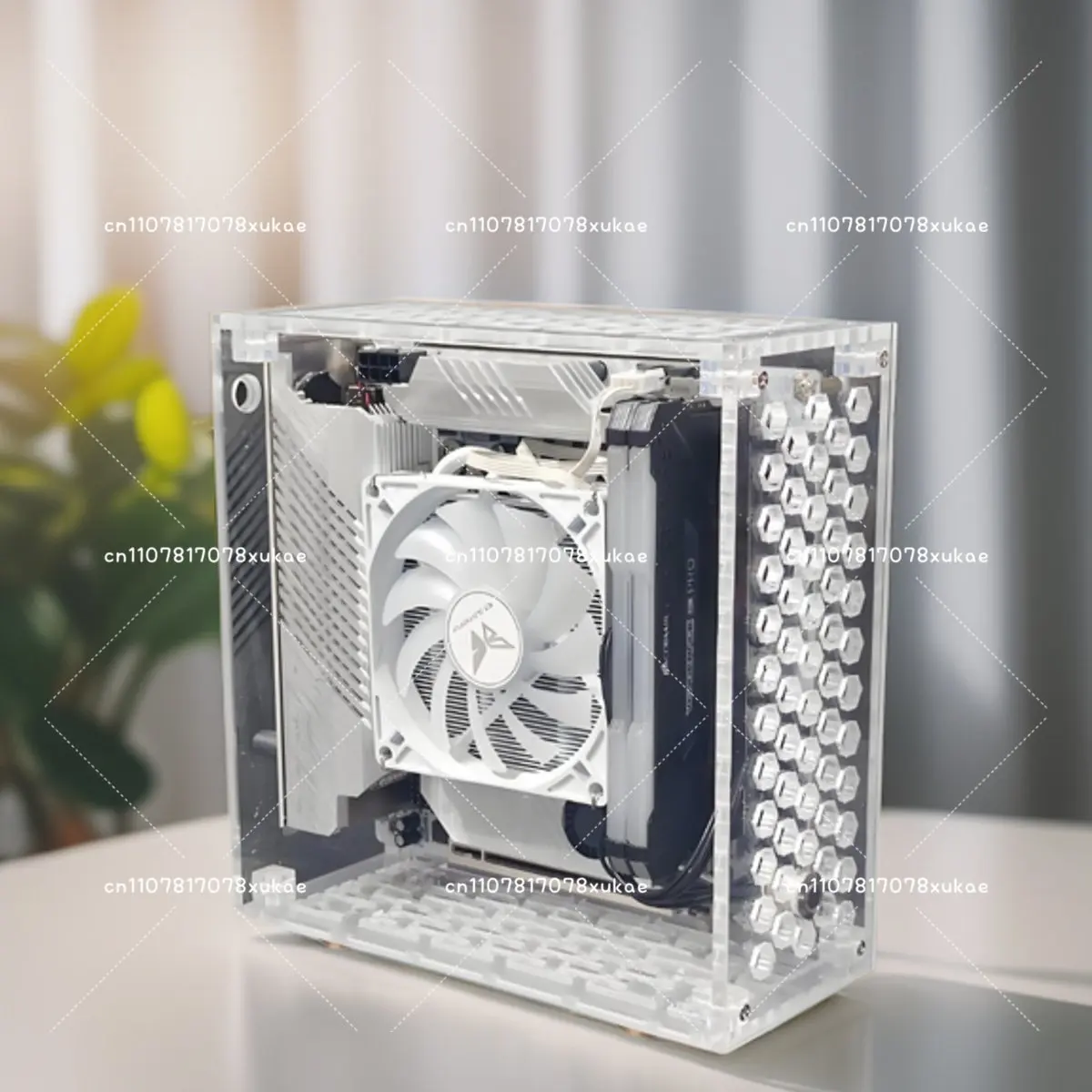 New Spot Mini ITX Chassis DC-ATX Power Supply DIY Desktop Ultra-thin Horizontal Nuclear Display HTPC Small Chassis
