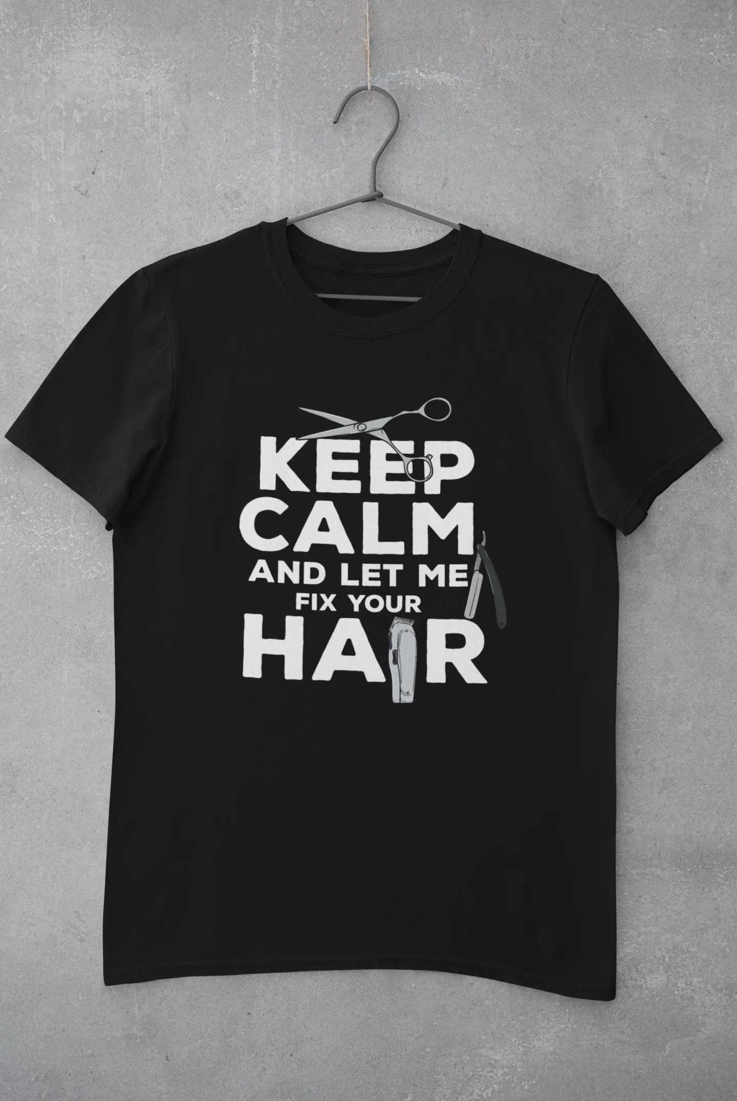 Hairdresser T Shirt Hair Salon HairstylisT Hairdressing Let Me Fix Your