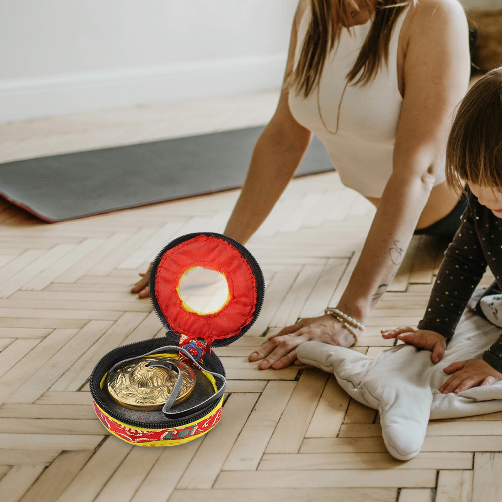 

1Pcs Cymbal Bell Durable Sturdy for Yoga Sound Healing Relaxation Percussion Instrument Meditation Cymbal Bell