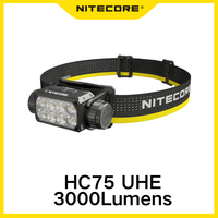 NITECORE HC75 UHE Rechargeable, Spotlight/Floodlight E-focus Work Headlamp 3000Lumens With NL2155HP Battery