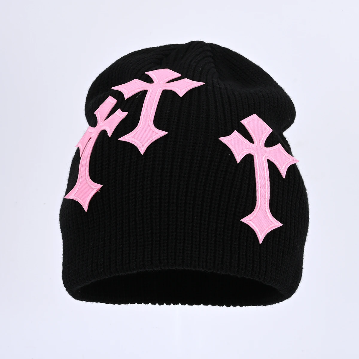 Winter Women's Cross Knitted Hat Fashion Outdoor Neutral Beanie Hat Belief Street Trend Men's Skull Hat