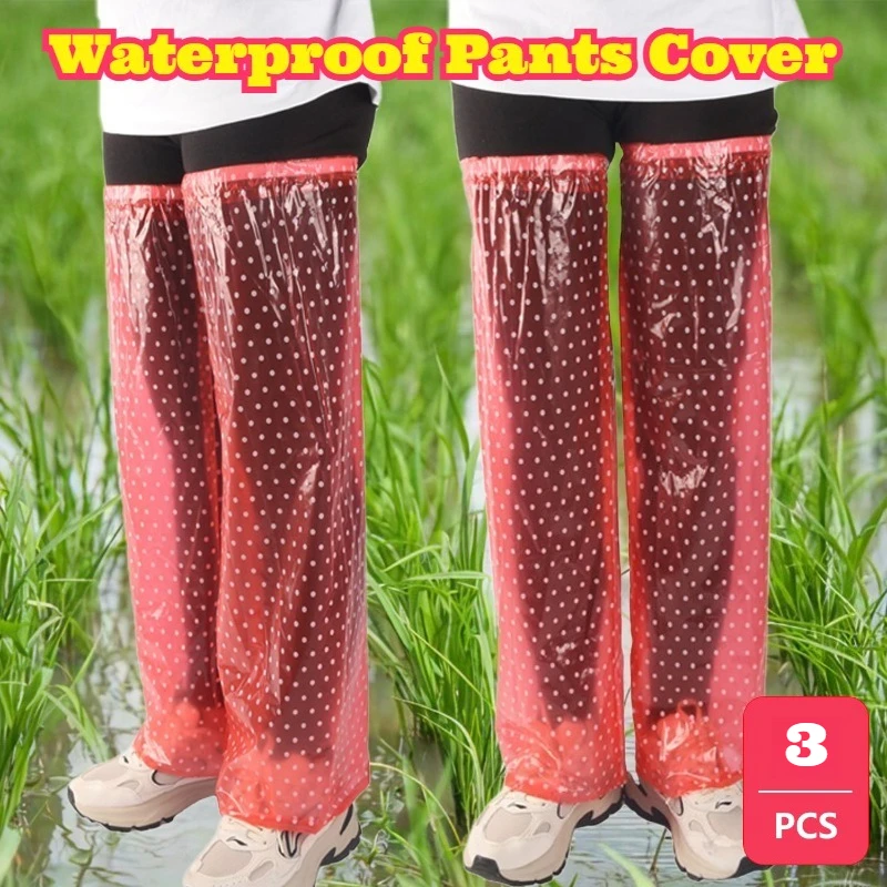 3PCS Waterproof Extended Leg Sleeves Knee Guards Rainproof Anti Dew Anti Dirt Cycling Foot Covers Protective Sleeves Outdoor New