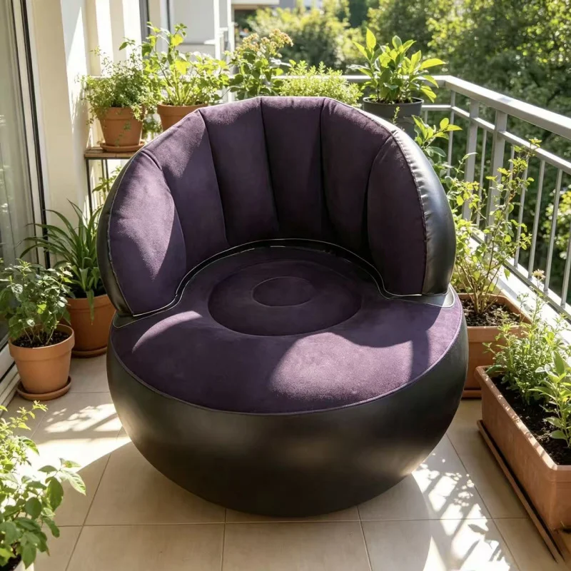 2026 New Large Foldable Inflatable Single Lounge Sofa, Space-Saving Portable Air Seat Cushion, Easy Inflatable Design