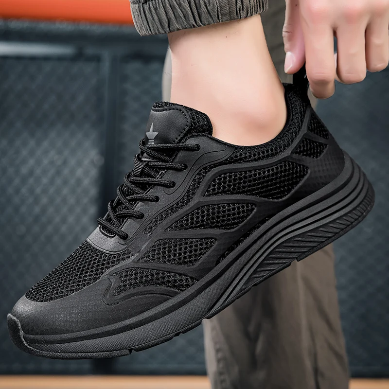 Zapatillas de deporte Zapatillas de deporte Tenis Negro Ocio Cómodo Calidad Gimnasio Atlético Deporte casual Al aire libre Trail Running Shoes Hombres