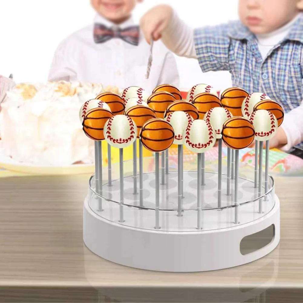 1PCS 22 Hole Acrylic Cake Lollipop Holder Display Stand For Showcase Cupcakes/macarons For Wedding Party Birthday Dessert Stand