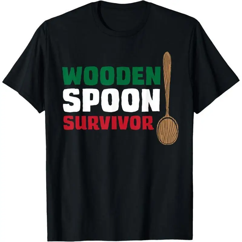 

Funny Wooden Spoon Survivor T-Shirt Cooking Gift Kitchen Chef Unisex Tee