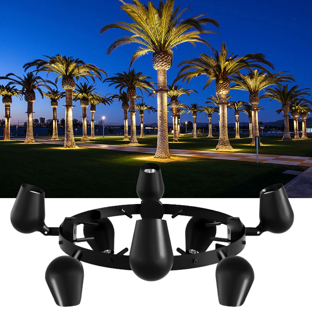 

40w Led Tree Hugging Light Adjustable Ip66 Waterproof Aluminum Outdoor Landscape Coconut Spotlights Warm White Garden Spotlights