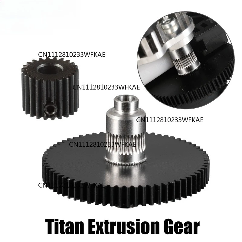 For Mellow 3D Printer Parts Reprap Titan Extruder Spare Parts Gear Hobbs & Steppers Motor Reprap Kossel MK8 I3