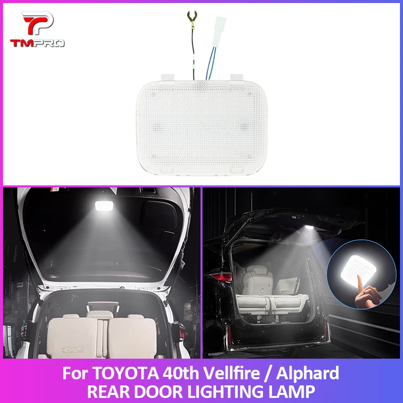 Applicable to the 2024 Toyota 40 Series ALPHARD/VELLFIRE rear door illumination button and trunk switch button light kit