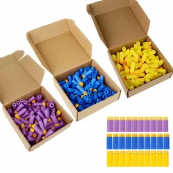 100pcs/box Worker Gen4 Stefan Short Darts Hollow Tips EVA For Nerf Yellow Blue Purple Color