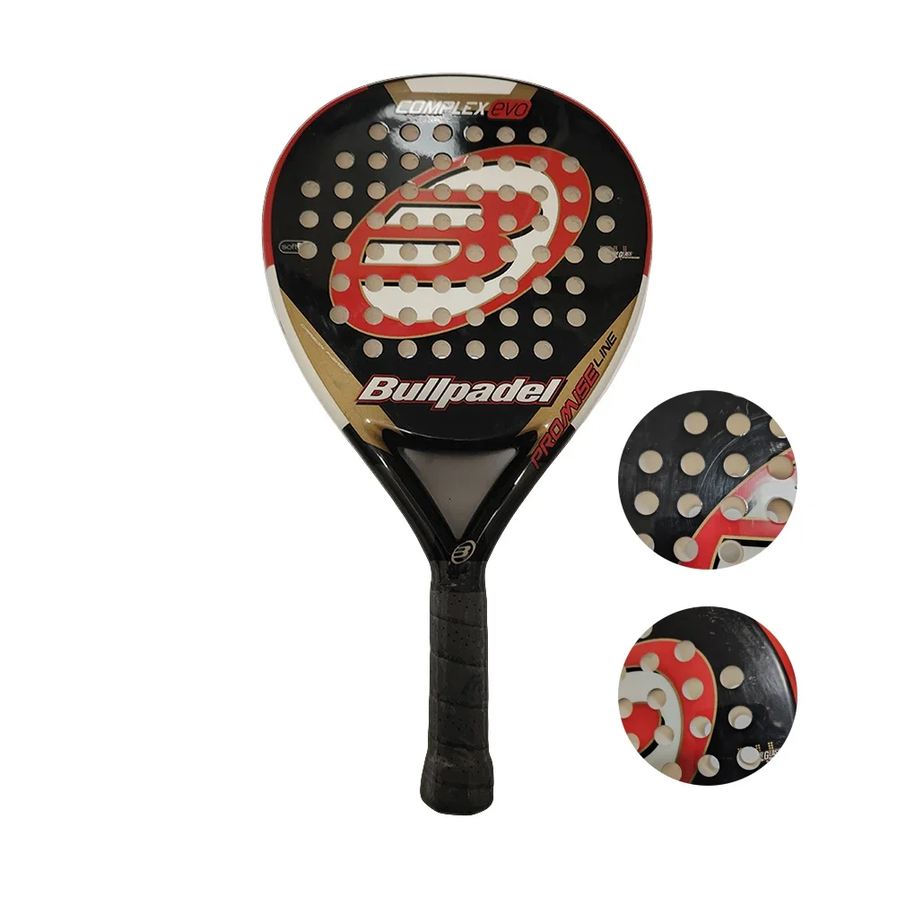 Flaw Padel Racket Carbon Fiber Surface with EVA Memory Flex Foam Core Sports Tennis Racquets