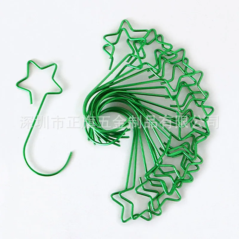 

Star Shaped Tree Hooks Decorative Metal Hangers for Ornaments Balls Lights Holiday Party Decorations Indoor Outdoor