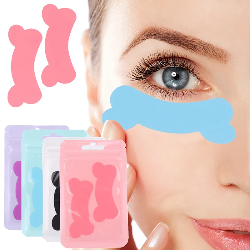 1Pairs Eyelash Extension Eye Patches Reusable Under Eyelash Grafting Pads Silicone Stripe Lash Lift Under Eye Gel Patch Makeup