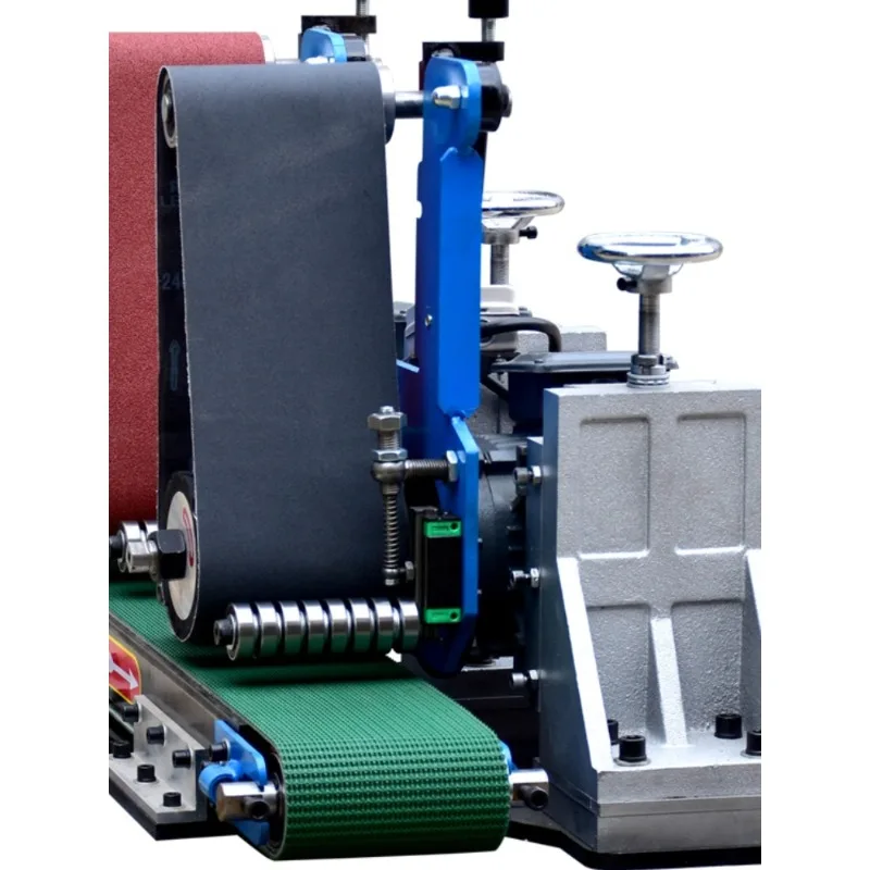 Automatic small flat polishing machine, metal derusting sanding belt sander
