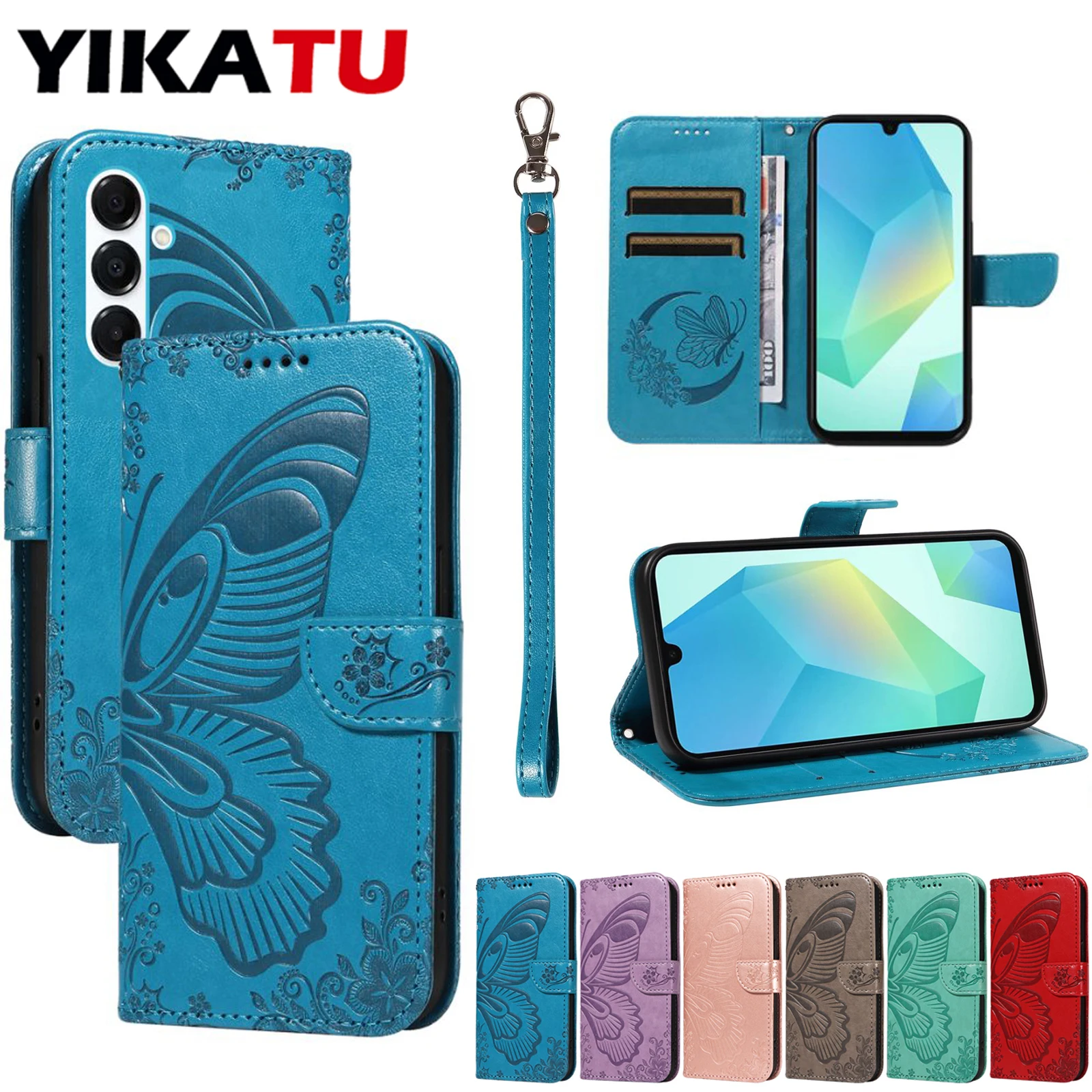 

For Samsung Galaxy A03 Core A04E A05 A06 A10 A12 A13 Lite A14 A15 A16 A20 A21 A22 4G A23 A23E A24 A25 A26 5G Wallet Leather Case