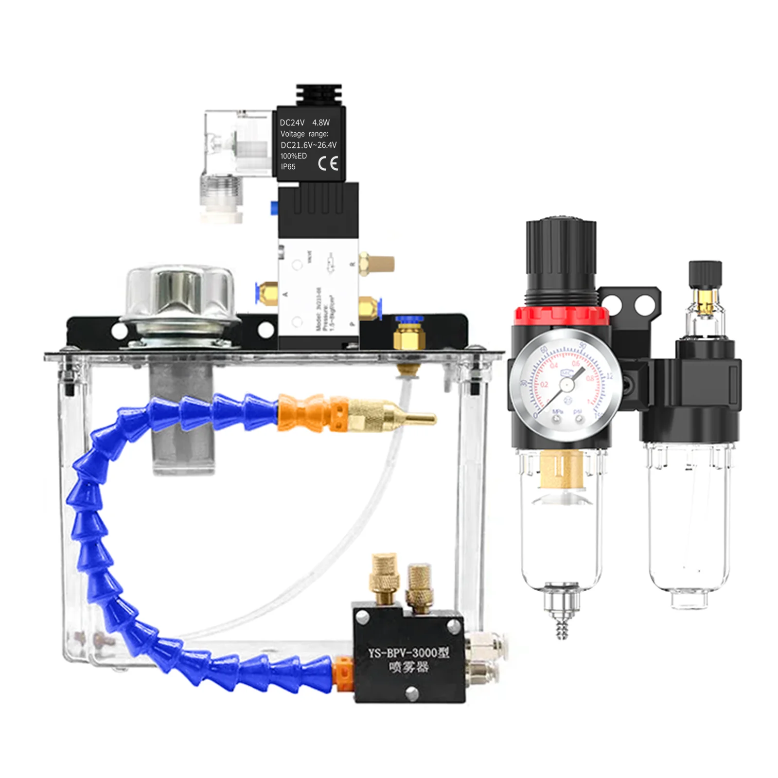 

Станок с ЧПУ, пневматический 3V210-24V, распылитель, водопровод, масляный насос, система смазки, распылитель воды низкого давления, масляный бак 3л