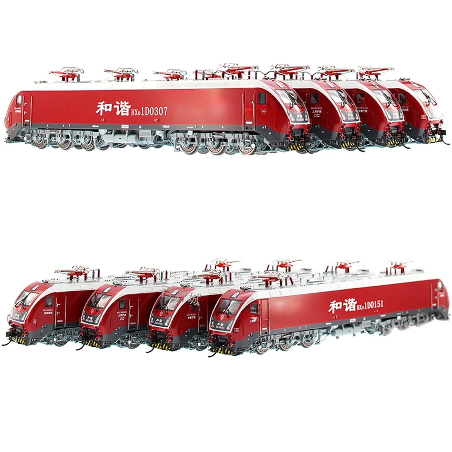 BACHMANN HO 1/87 Train Model China Series Harmony Electric 1D Simulation Electric Locomotive Model HXD1D Train Model Toy