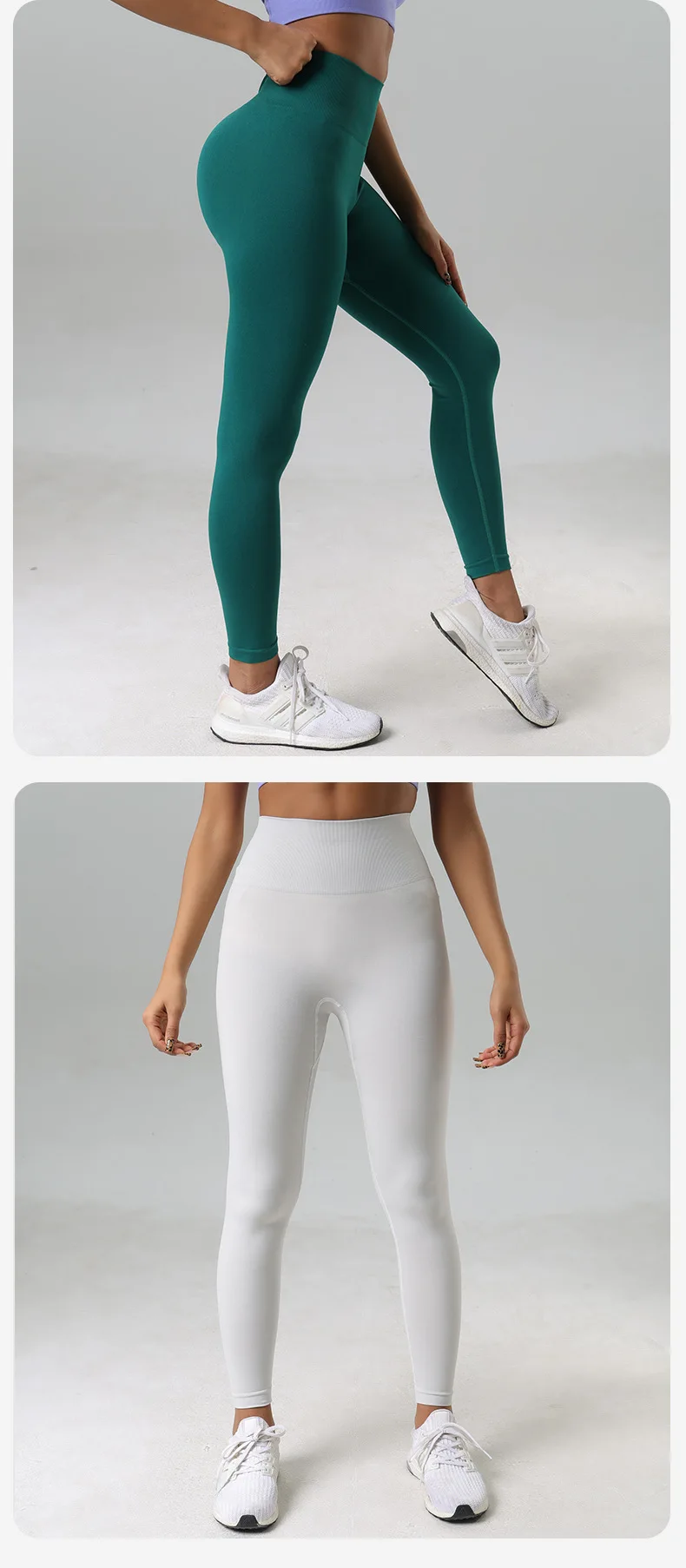 � ​ High-Waist Push-Up Yoga-Leggings, Workout-Leggings für Damen, Fahrrad-Yoga-Mode, Elastische V-Taille, Schlankmachende Sportbekleidung ​ ​ – Detail 10