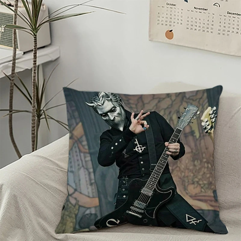 Home Decor G-Ghost B-Band Pillowcases for Pillows 45x45 Cushion Cover Covers for Decorative Cushions Aesthetic Room Decoration