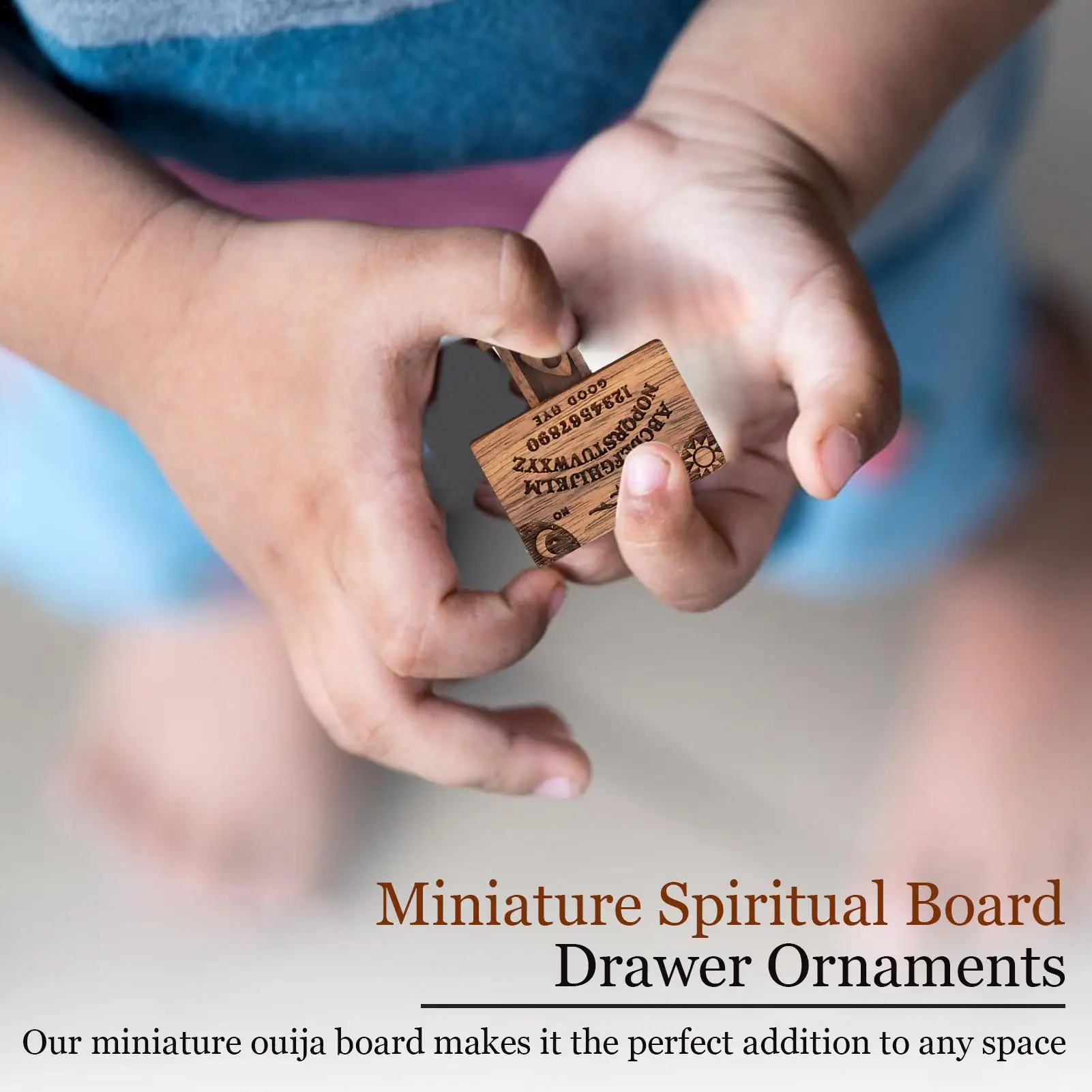 Mini Ouija Board Retro Miniature Spirit Board With Drawer Wooden Miniatures Emotional Love Drawer Home Decoration Gift