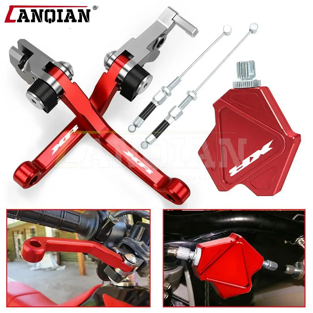 

Dirt Bike Brake Clutch Levers For Honda XR 230 250 400 XR230 XR250 XR400 MOTARD XR650R Stunt Clutch Easy Pull Cable System Set