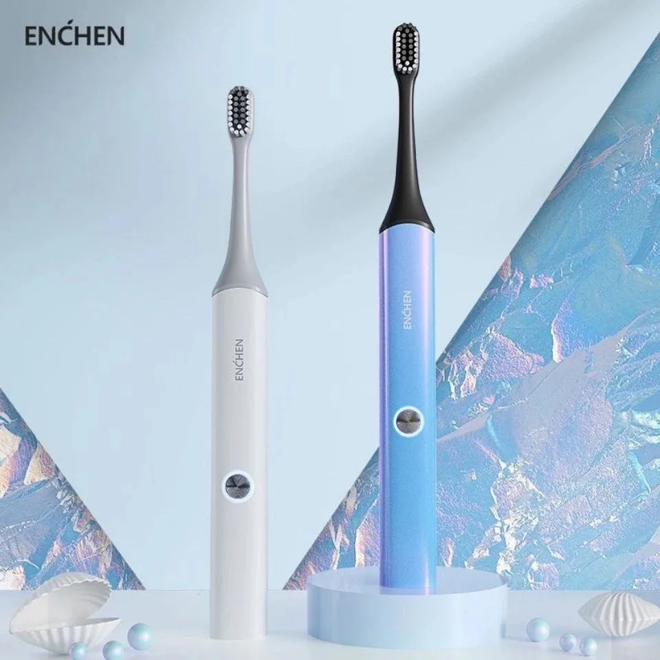 ENCHEN Aurora T+/T2 Electric Toothbrush Head Original Toothbrush Head Accessories Adult Replacement Brush Head Nozzle,2/4/8pcs
