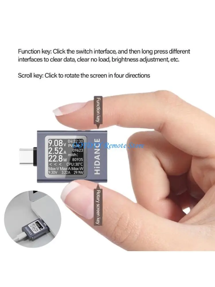 

DXAB 4.5-50V 0-12A Digital Multimeter Type-C Tester Type-C Testing Meter