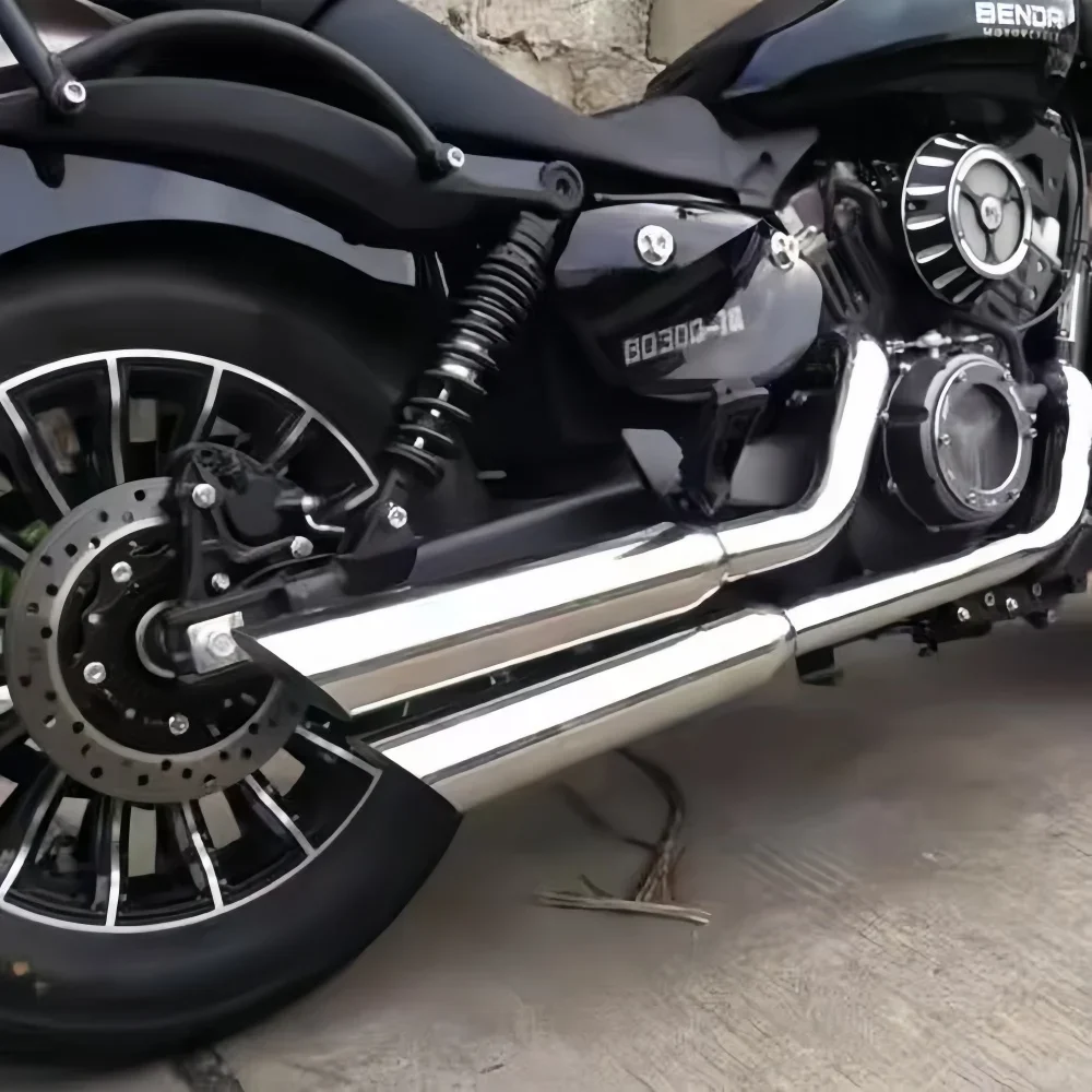 For Keeway V Cruise 125 Keeway V302c modified exhaust pipe vintage motorcycle exhaust BD300 modified exhaust pipe