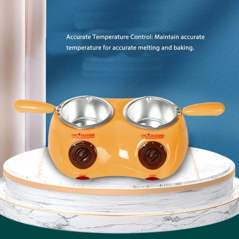 Chocolate Melting Pot Chocolate Melter With 2 Boiler Tools Stainless Steel Electric Fondue Pot  For Cheese Candy 220V