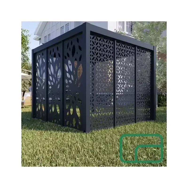 

Cut Aluminum Fence Panels Decorative Protection Privacy Partition for Pergola