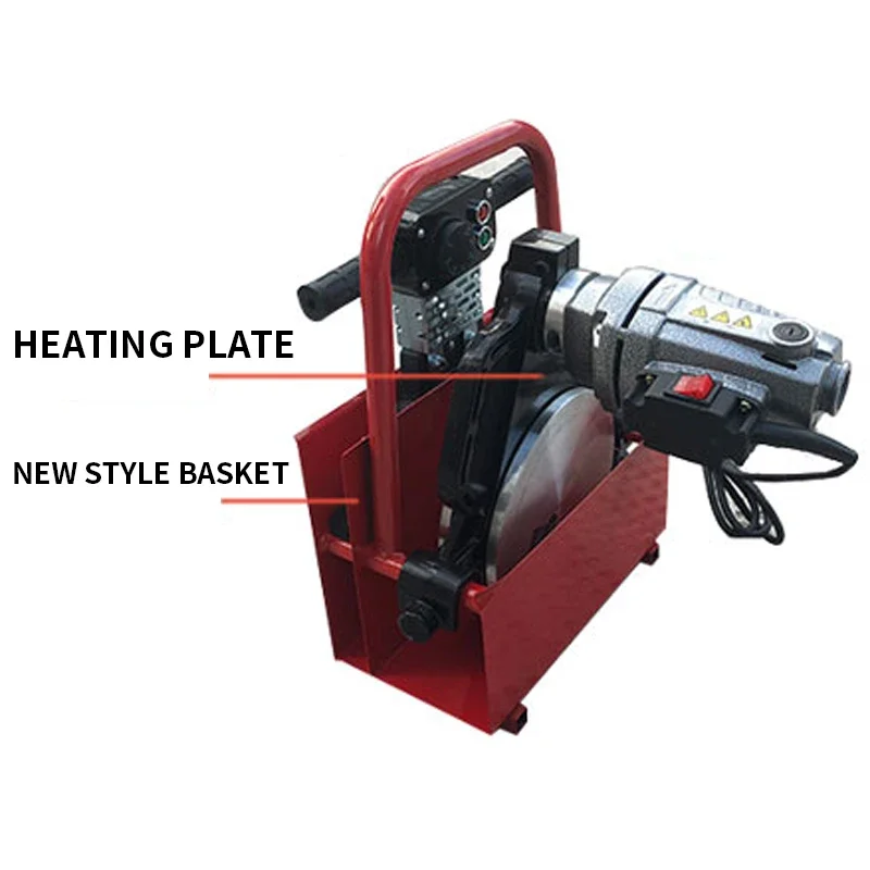 220V Hand Push Type Butt Welding Machine 63-160 PE Pipe Fusion Splicer Hot Melt Pipe Welding Tool for Plumbing And Construction