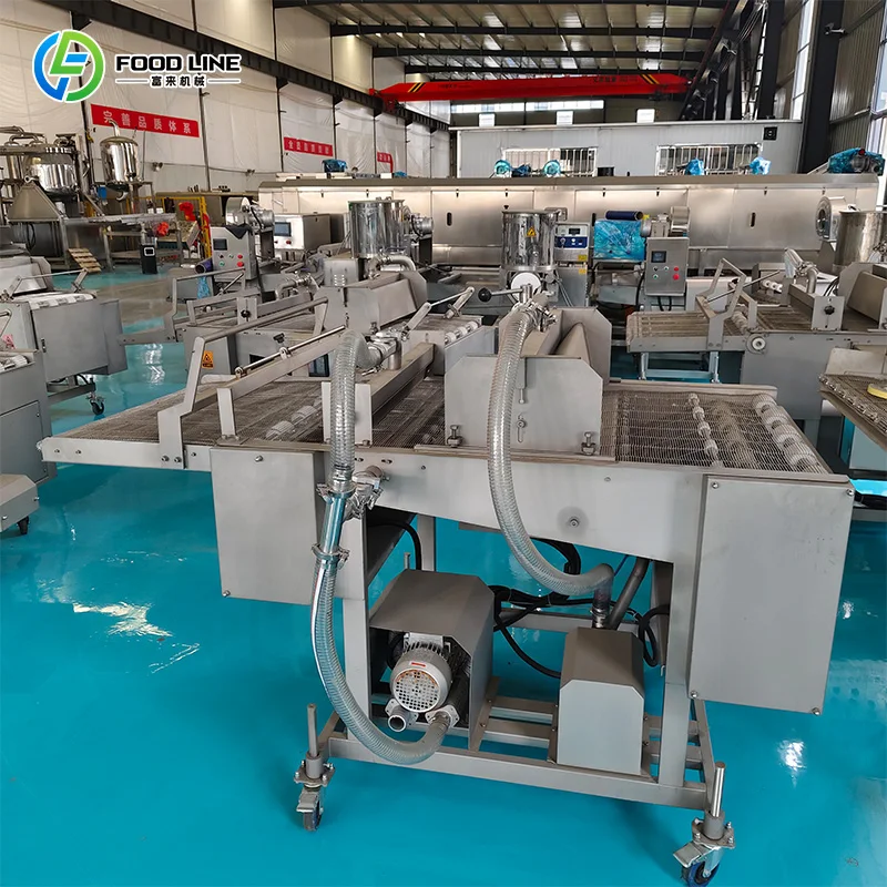 Food Powder Coating Machine Automatic Chicken Nugget Breading Machine Continuous Breading Line FL Customized