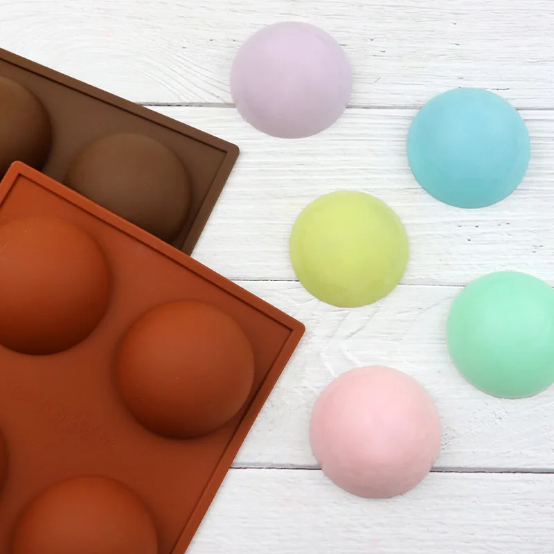 

Large Half Sphere Chocolate Silicone Mold Pudding Jelly Ice Cube Dessert Cake Mold