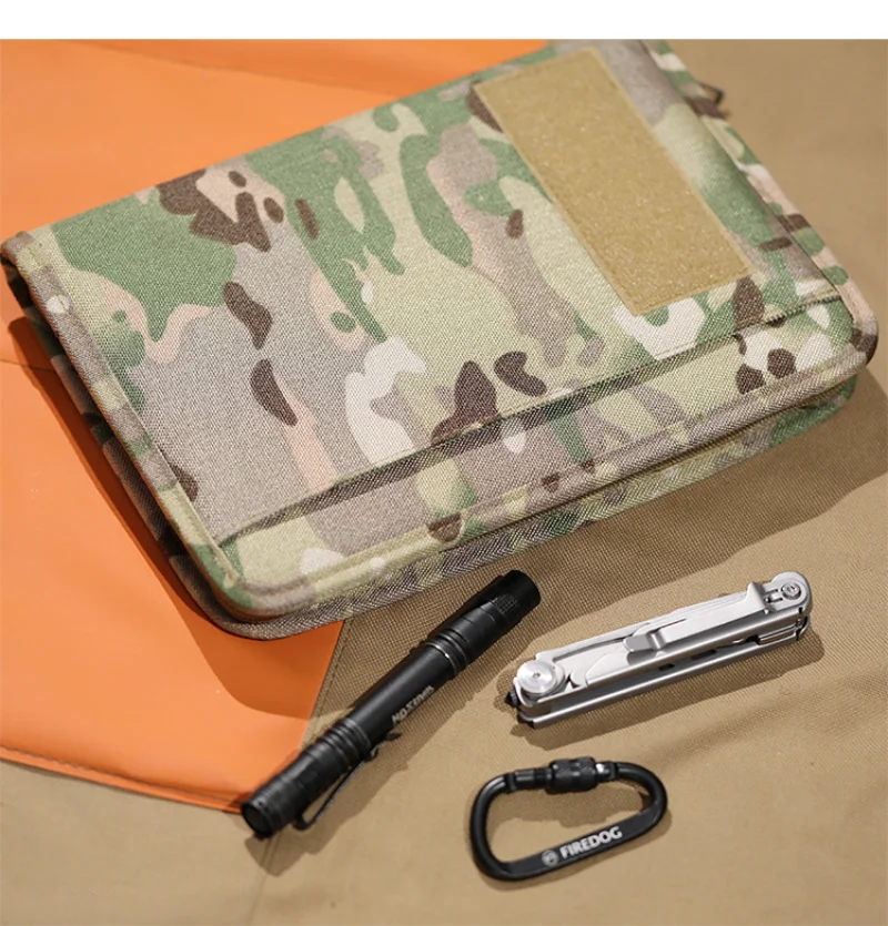 

Tactical Padfolio Binder Outdoor Padfolio Ring Binder Memorandum A6 Weatherproof Tactical Notebook with Detachable Paper