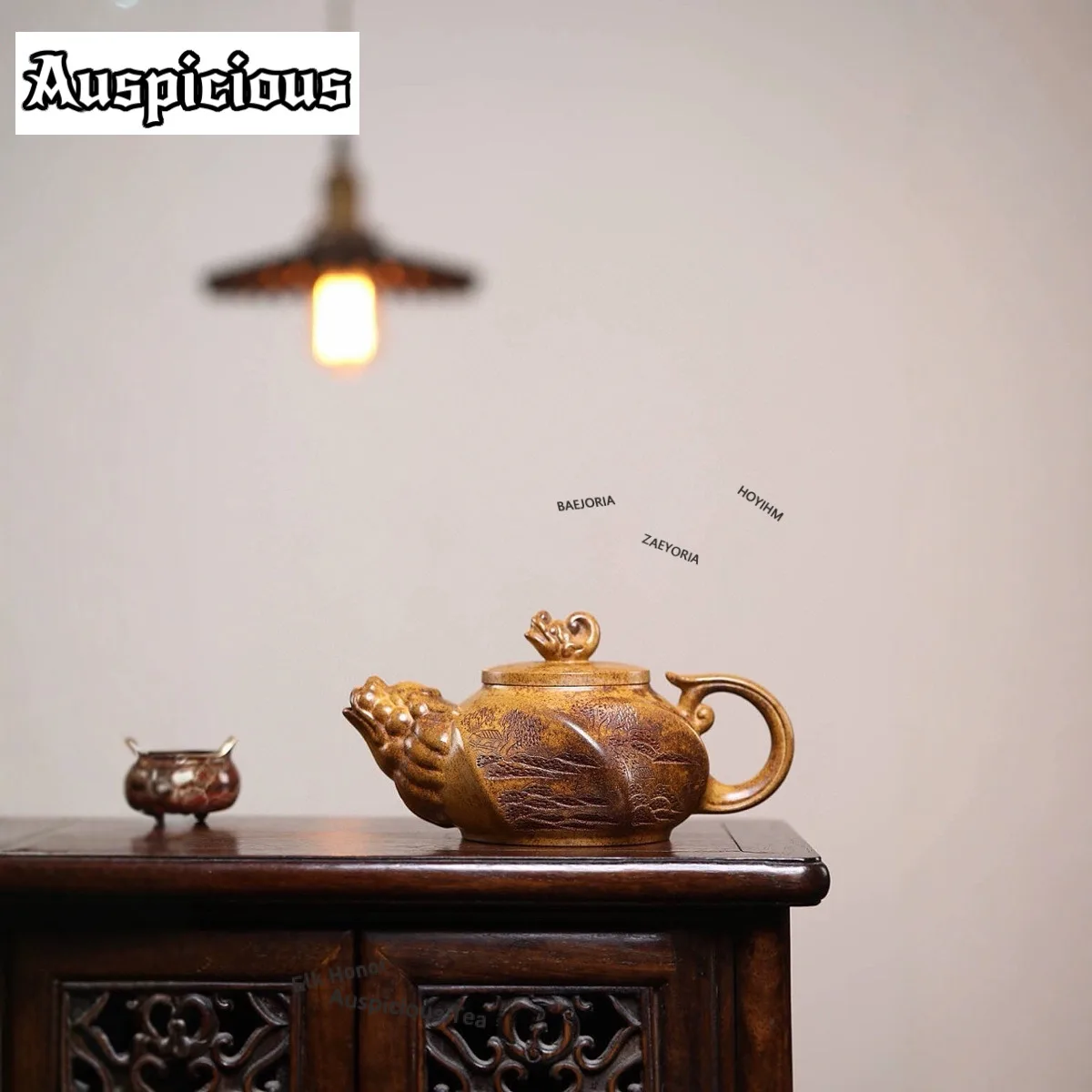 500ml Retro Yixing Purple Clay Teapots Handmade Bibcock Pot Raw Ore Section Mud Kettle Zisha Tea Set Tea Services Gift Supplies