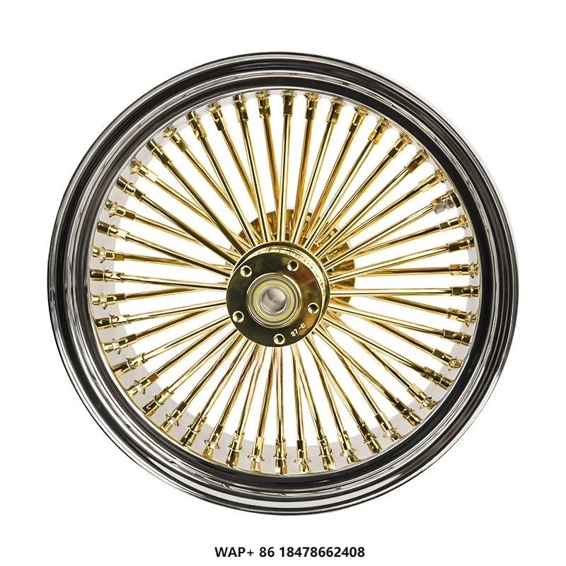 

Golden Aluminum Alloy Motorcycle Wheels Rim Accessories Front & Rear Wheel for Harley 13-later FXSB FXSBSE Models