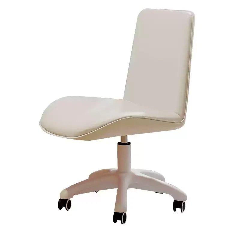 

Nordic bedroom chair light luxury home computer chair study stool leisure chair sliding wheelchair comfortable without armrests